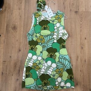 NWT Zara mini dress + matching scrunchie| sz XL